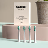 SmileSet Premium Sonic Toothbrush Brush Heads 4-pack