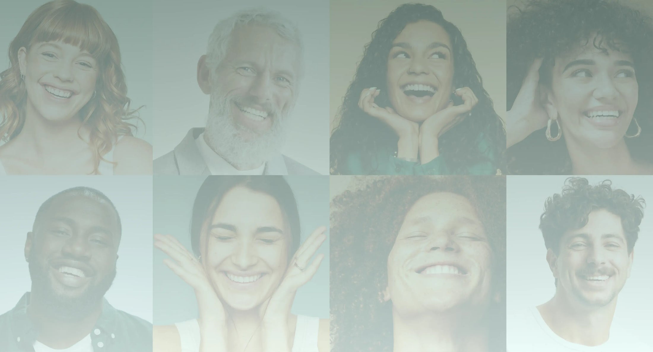 Collage of smiling SmileSet customers