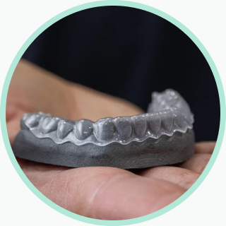 A custom dental model