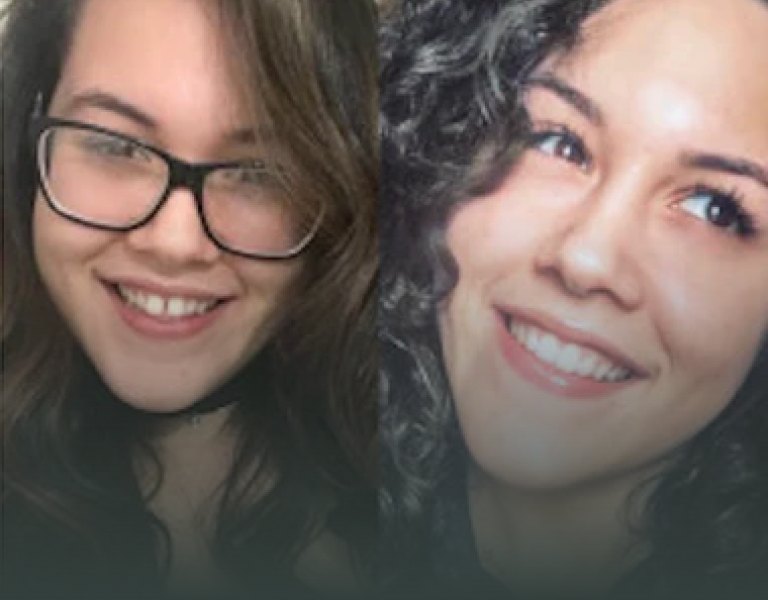 Two SmileSet customers smiling